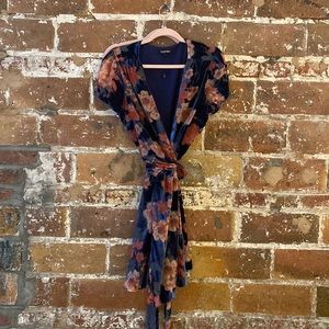 NEW YUMI KIM velvet mesh tie front dress